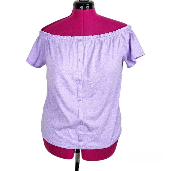 The Children's Place Violet Short Sleeve Off Shoulder Top Girls Size XXL (16) - Picture 3 of 16